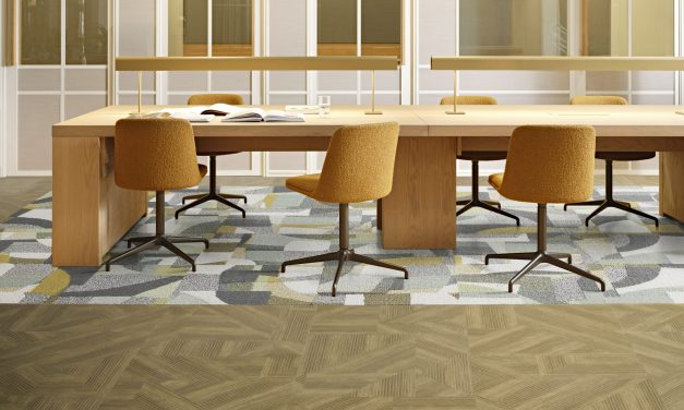 Interface geeft parketvloer een eigentijdse twist met de nieuwe Cut & Form™ LVT